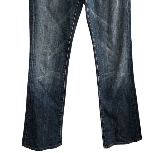7 For All Mankind Women's Bootcut Jeans Size 27 Dark Blue Denim - Picture 3 of 11